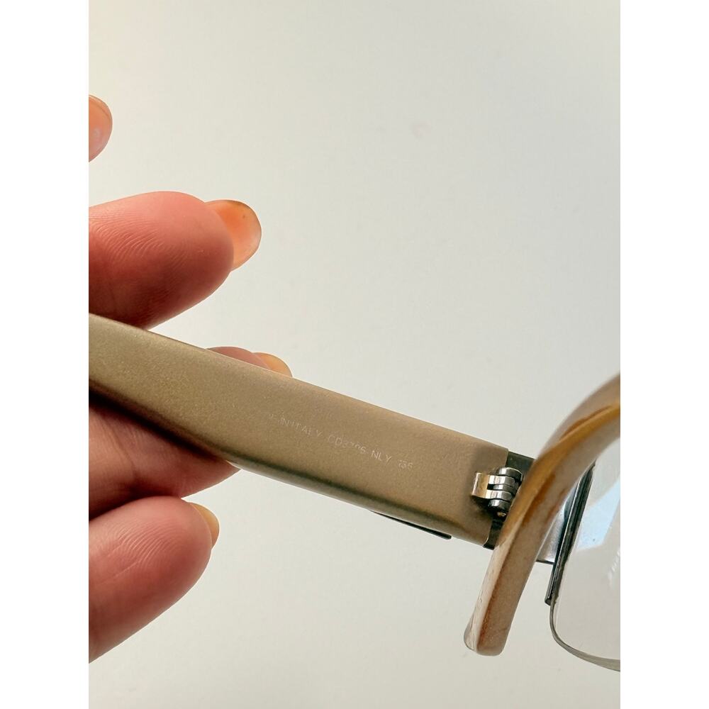 Christian Dior RARE Gold Baguette Jeweled CD3706 NLY 135 Eyeglasses Bella Hadid - Picture 8 of 9